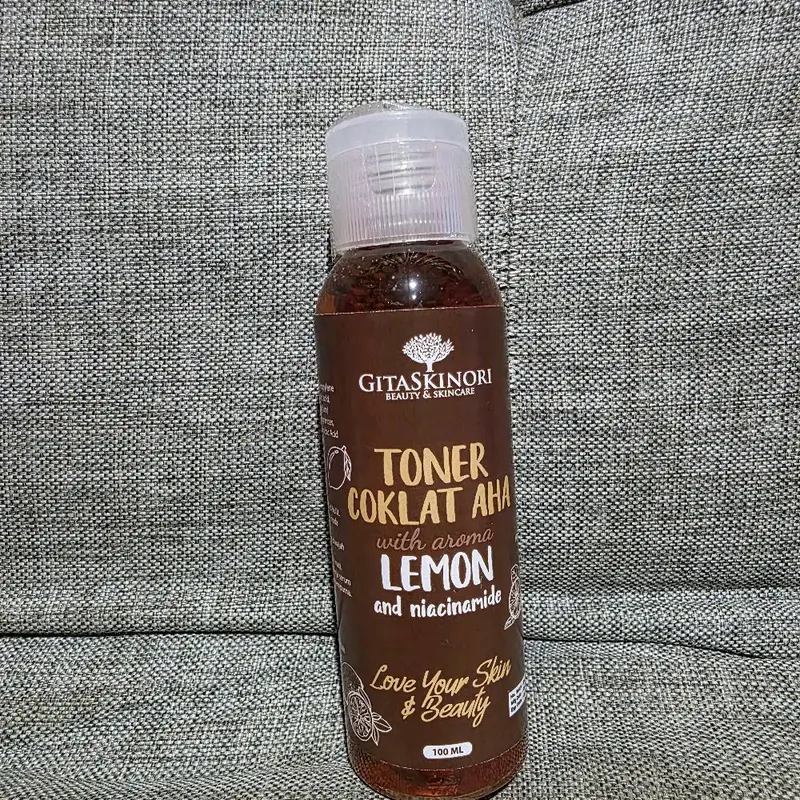 BUNDLING 3 PCS 100ML TONER KELUPAS BPOM TONER COKLAT AHA LEMON ORIGINAL GITASKINORI TONER FLEK  Mencerahkan Kotoran Perawatan Wajah extra badan jerawat 8