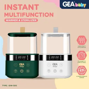 GEA Baby Instant Warmer & Sterilizer GIW-300 Penghangat Asi / Susu Steril botol bayi / Milk & Food Warmer Steamer - White