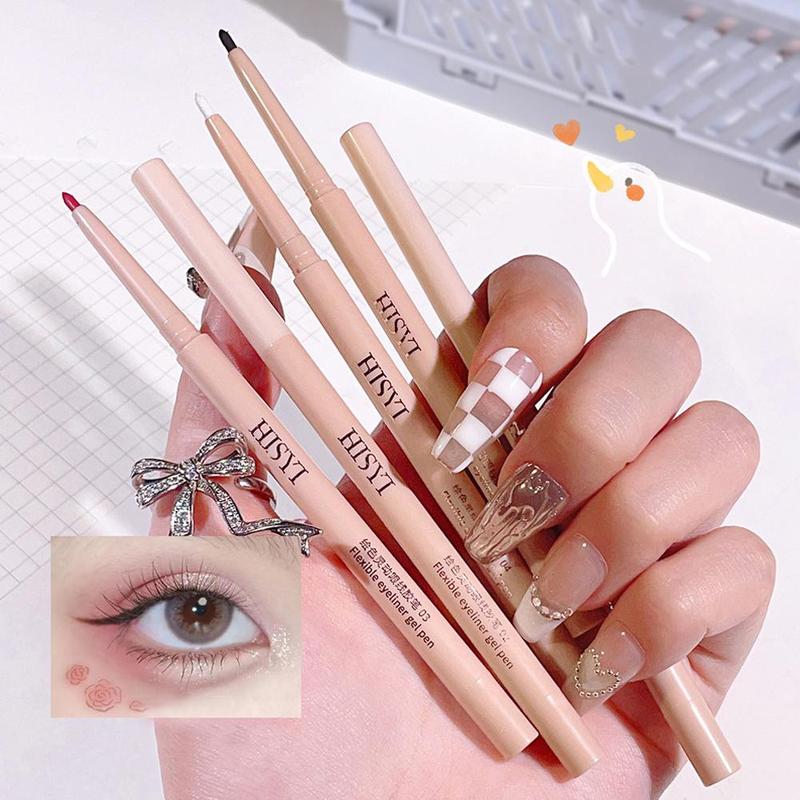 Product Introduction of 5 Colors Matte Eyeliner Gel Pen/ Waterproof Lasting Eyeliner Red Smooth Women Black Eyes K9J4 22