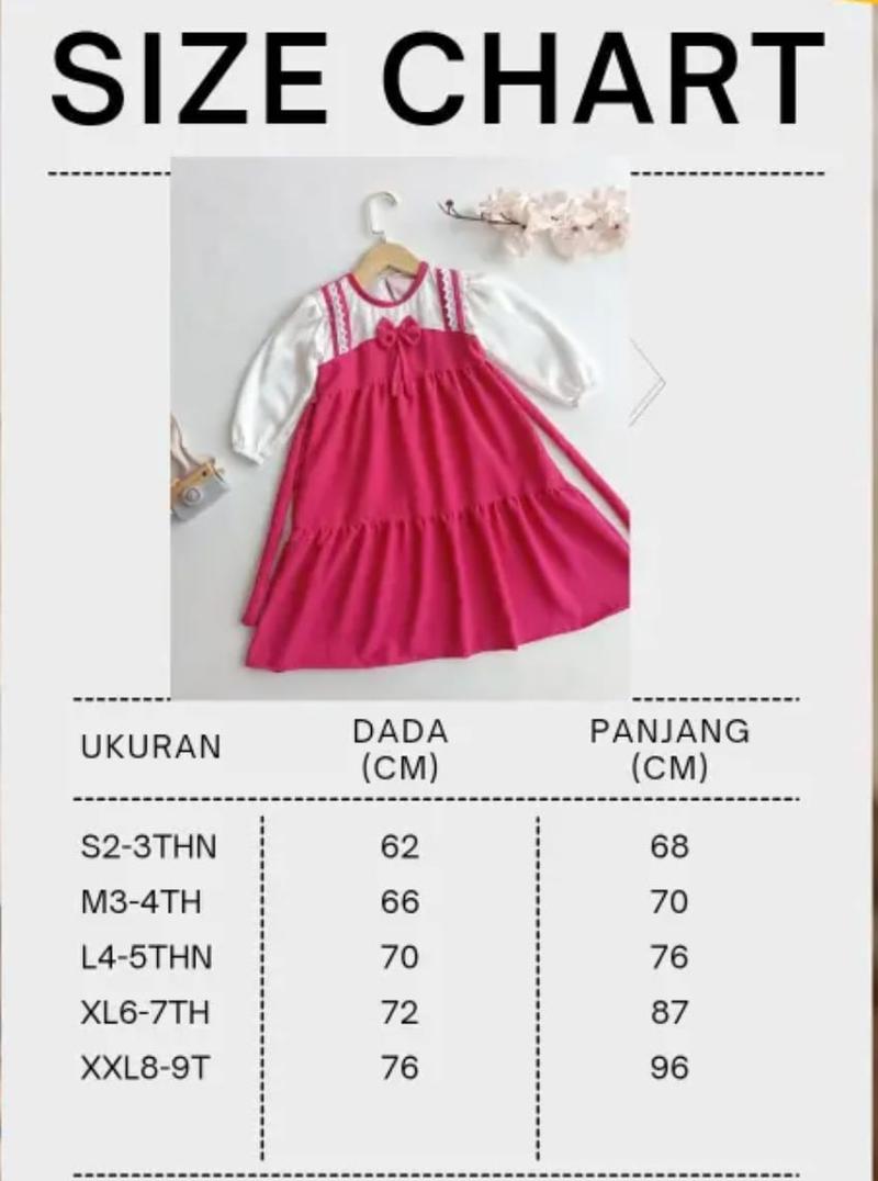 Product Introduction of Gamis Anak Terbaru Zira Dress Fashion Anak Prempuan Kekinian Usia 2-9 Tahun Bahan Cringkle Premium 0