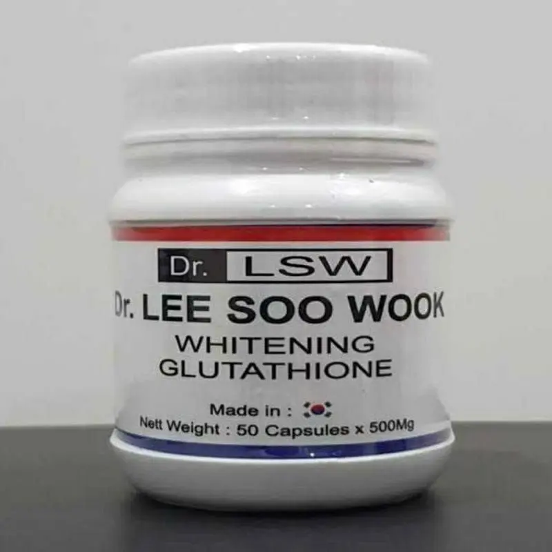 [TERBUKTI ] DR LSW WHITENING GLUTATHIONE ORIGINAL KOREA Obat Pemutih Kulit Badan 50 Kapsul