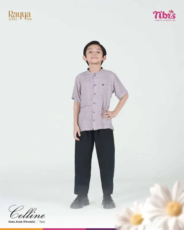 Sarimbit Raya series 2025 Nibras Celline Taro Keluarga Lebaran Couple Gamis 4