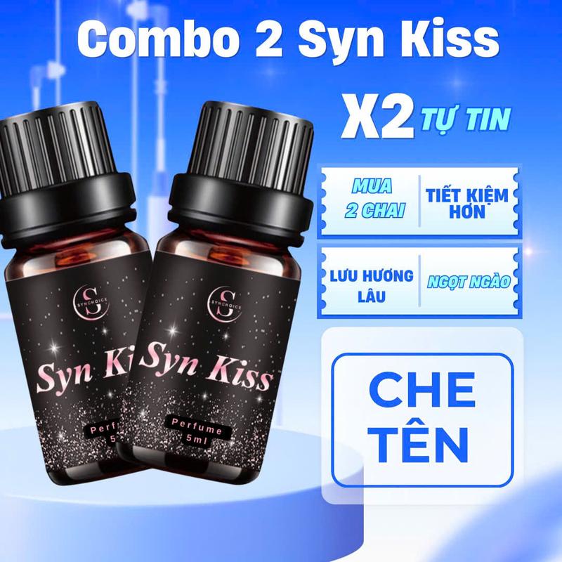 Synkiss Combo 2 Chai Nước Hoa  Nữ Lưu Hương Lâu Ngọt Ngào 5ML