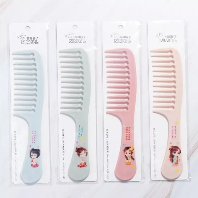 sisir gagang fancy karakter gigi jarang/ sisir rambut renggang anti kusut 0