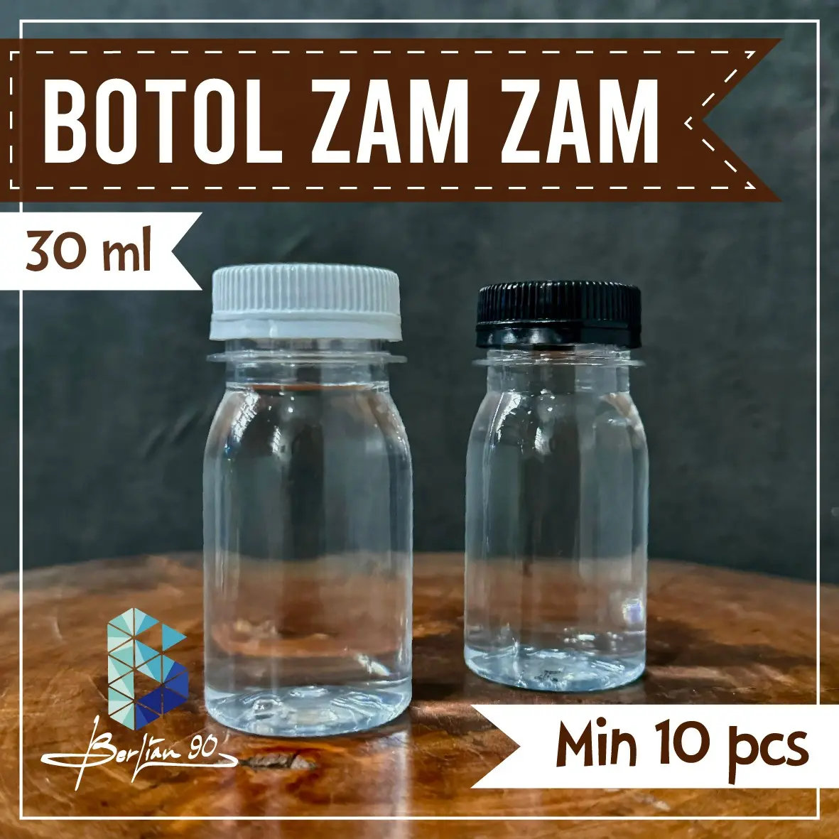 Isi 10 Pcs Botol Zamzam 30ml Botol Plastik kemasan air zamzam