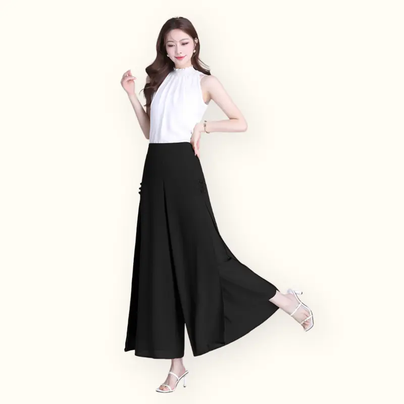 Celana Panjang Sifon wanita gaya korea cantik dan elegan - Jfashion Vista 3