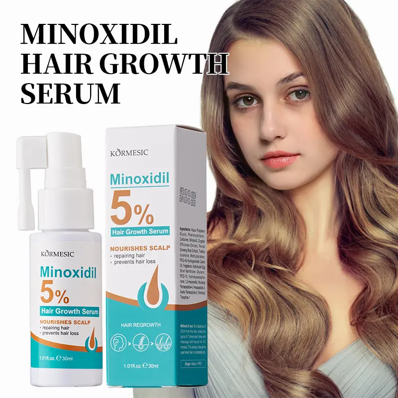 5% Minoxidil Hair Growth Serum 30ml Deeply Nourish Hair Follicles Repairing Hair Prevents Hair Loss