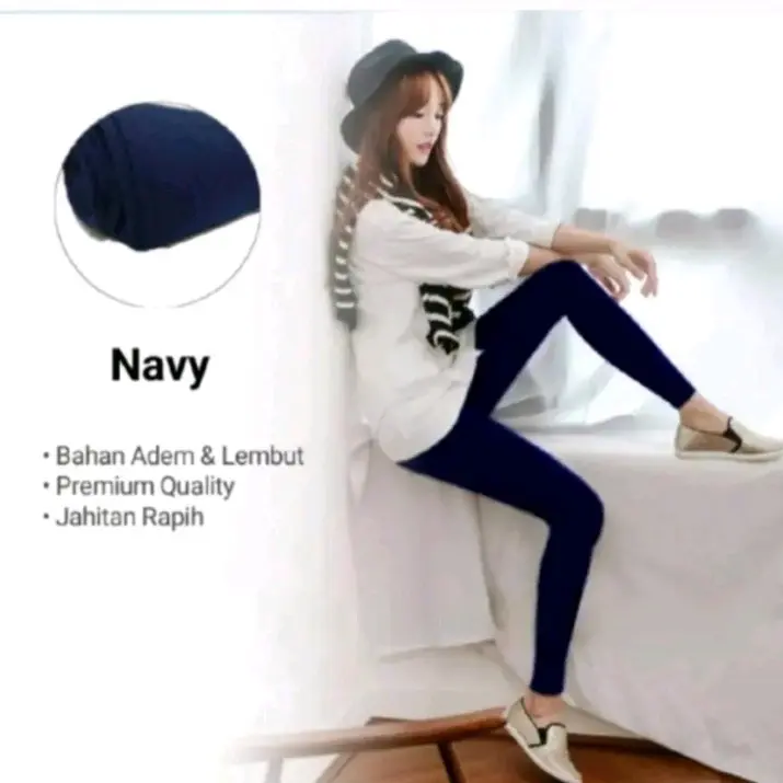 LEGGING PANJANG BAHAN KAOS/LEGING WANITA SOFT RAYON PREMIUM DEWASA 6
