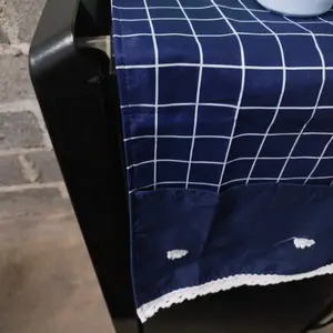 Taplak kulkas renda pita / cover kulkas renda pita