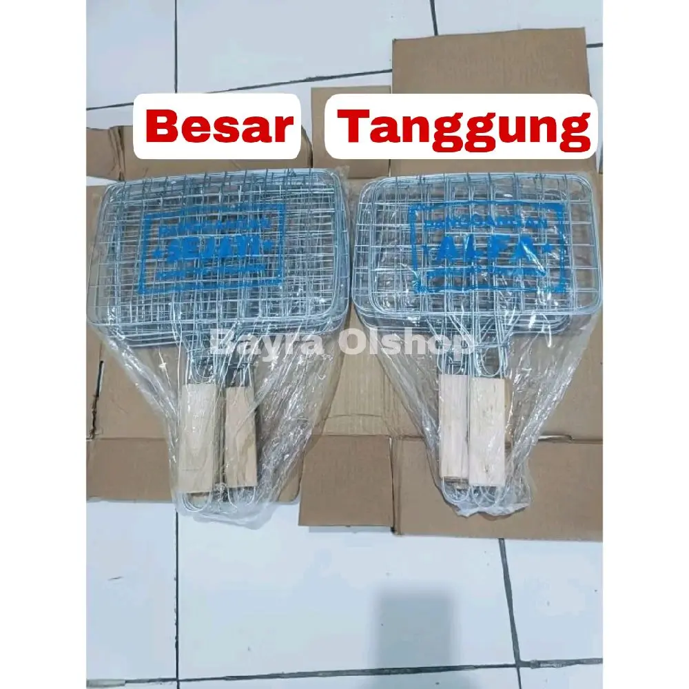 PANGGANGAN JEPIT GAGANG KAYU / Panggangan Jepit Ikan / Panggangan Ayam Bakar BBQ