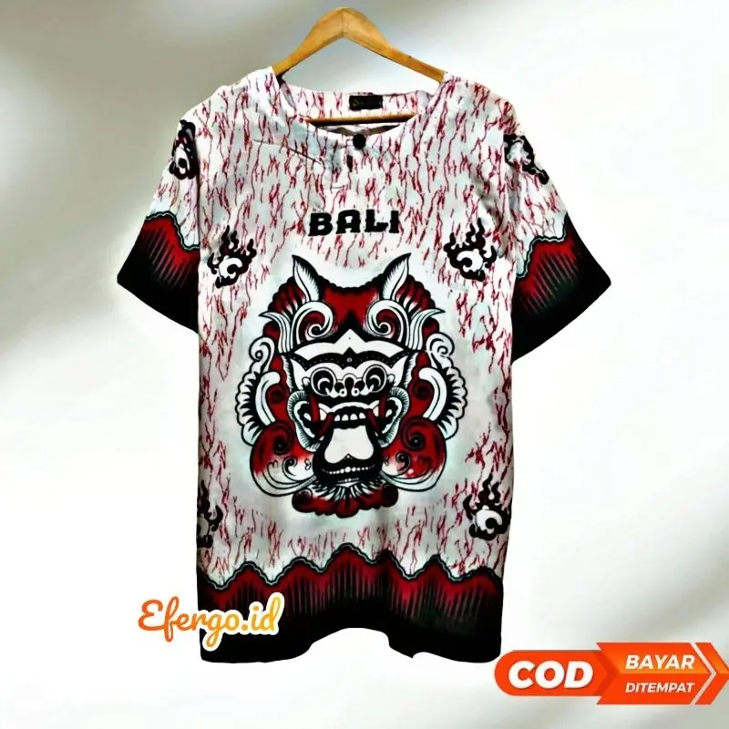 ORIGINAL BAJU BARONG BALI / BAJU KAOS BALI / BAJU KOAS BALI FULL KATUN