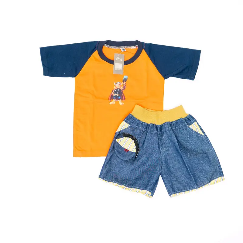 Promo setelan anak 100 rb dapat 3 picis yang trendy terdiri dari kaos dan celana yang nyaman,stelan ini terbuat dari bahan katun lembutt berkualitas sehingga memberikan rasa nyaman bagi sibuah hati 3