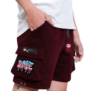 Celana Pendek Cargo Fleece 280 Bahan Lembut Dan Adem Brand Local Bandung Warna Burgandy Dope Best Seller High Quality Premium Shorts Pria Katun Hitam Wanita Santai Distro Surfing Unisex Boxer Pantai