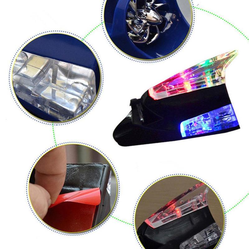 Product Introduction of Car Wind Light Shark Fin Explosion Flashing Anti Rear Car Decorative Collision Exterior Light Z3B4 56