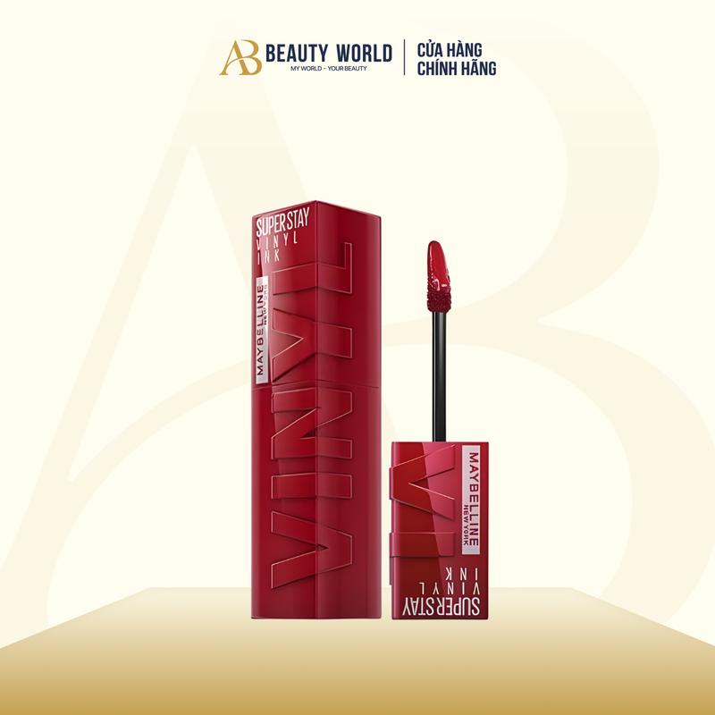   DATE 08 2026  Son Bóng Thuần Chay Maybelline Super Stay Vinyl Ink 4,2ml | AB BEAUTY WORLD 