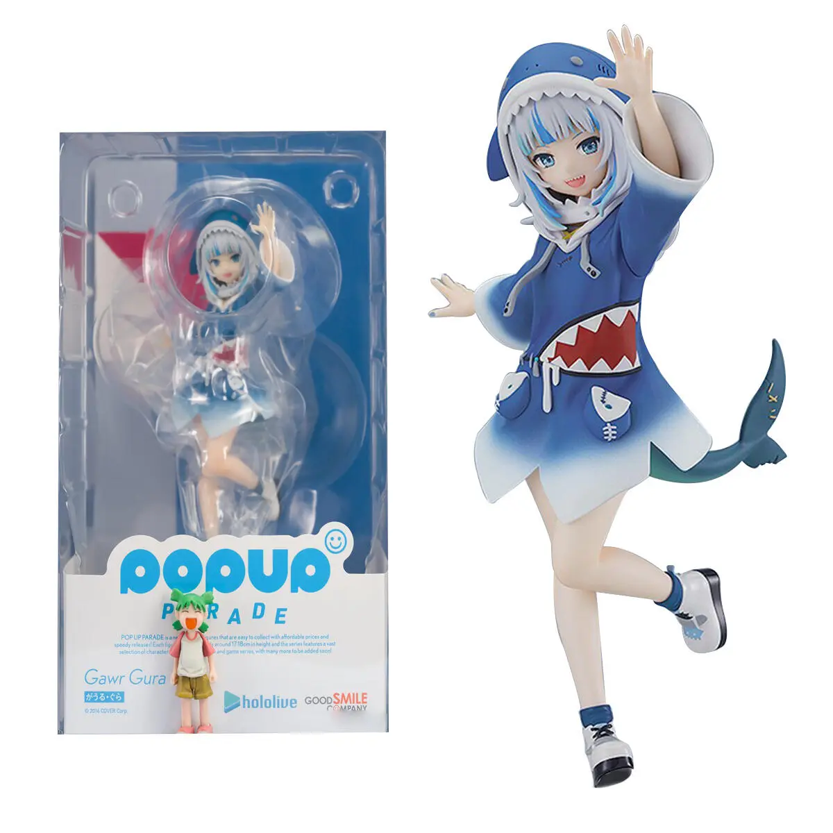Hình hành động Anime Hololive Gawr Gura, 15CM, Xanh Biển , trang phục cá mập, Cosplay Kawayi, mô hình sưu tầm dễ thương, búp bê, đồ chơi, quà tặng Toy