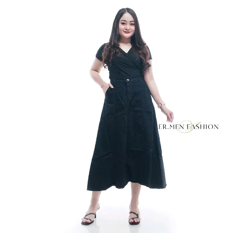 Rok Jeans Wanita Skirt Mayung / Rok Jeans Wanita Korean Style / Rok Jeans Wanita Jumbo 7/8 / Rok Jeans Wanita 7/8 JUMBO Karet Denim Korean 4
