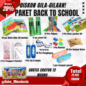 Promo Paket Alat Tulis Lengkap TK SD SMP