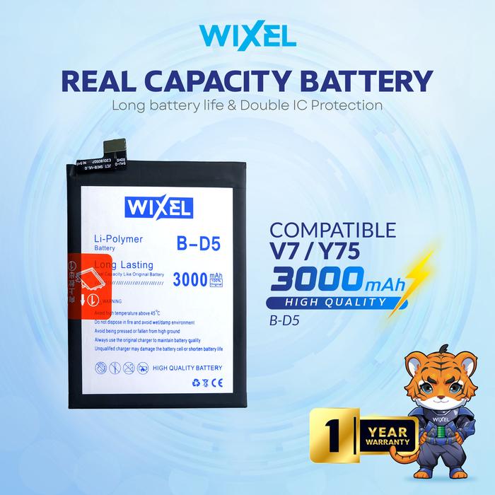 Gambar WIXEL Baterai B-D5 Compatible for V7 Y75 1718 BD5 Double Power Real Capacity Batre Batrai Battery Dual dari WIXEL Kab. Tangerang Tokopedia