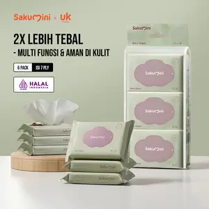 Sakumini Tisu Basah untuk Bayi Wet Tissue Baby Wipes Mini 7 Pcs