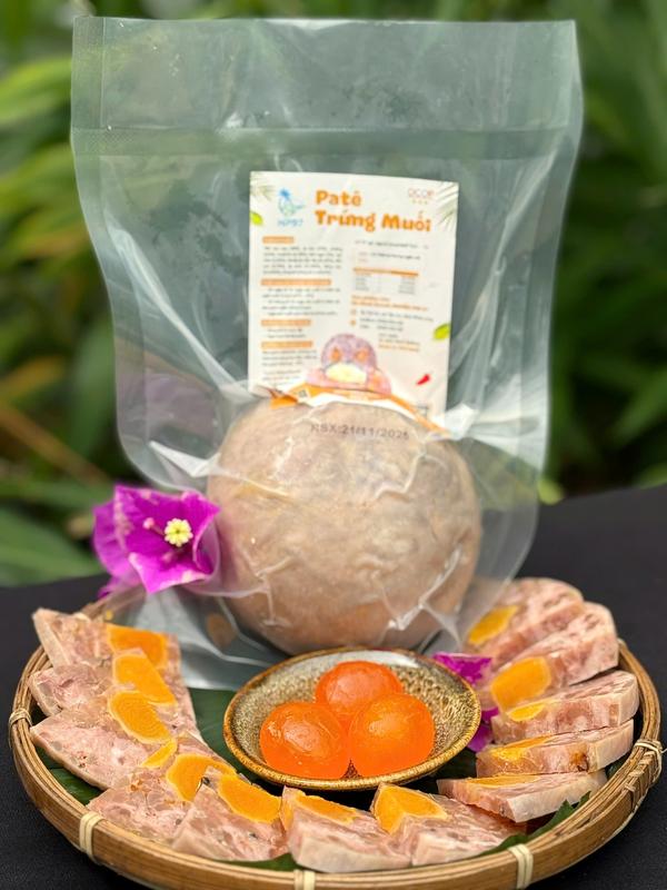 Patê trứng muối mini 500g mỗi trái có 3 trứng muối