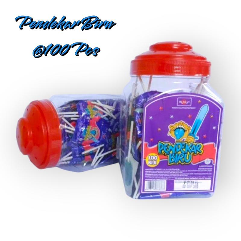 Product Introduction of Permen Pendekar biru Toples @100 pcs Candy Food Snacks Makanan 2