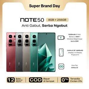 [Authorized Infinix] Infinix Note 50 8/256GB - Up to 16GB Extended RAM - Helio G100 - 6.78” FHD+ Amoled - 50MP OIS - 5200 mAh - NFC