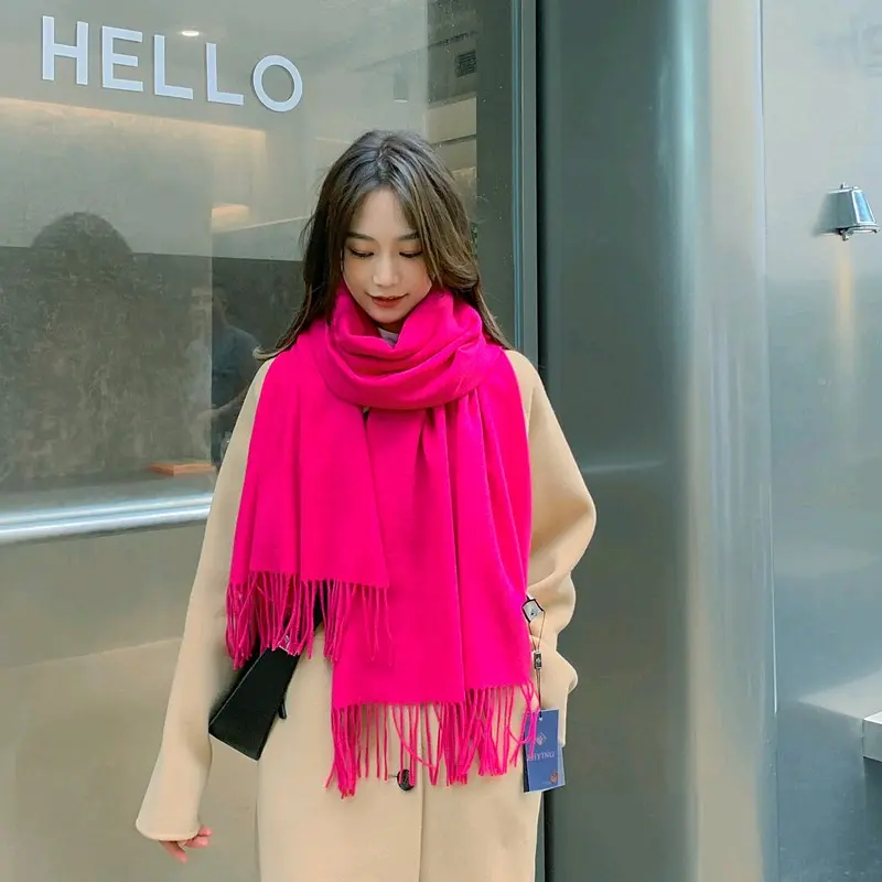 Syal Korea Cashmere Thin Immitation Fashion Winter Autumn Musim semi/pashmina/kerudung/hijab Selendang 2