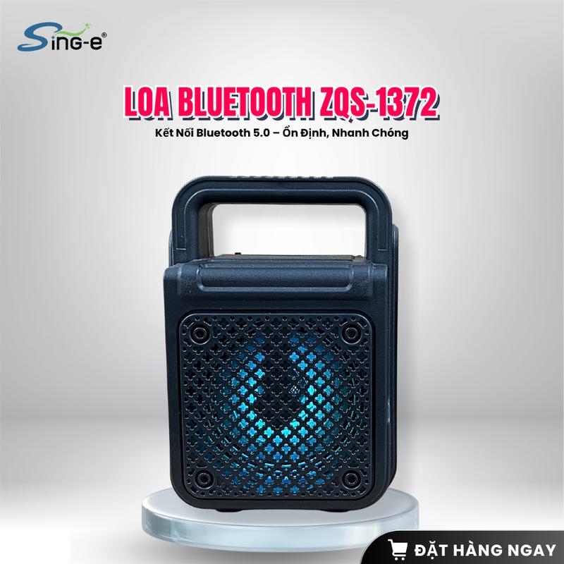 Loa Bluetooth ZQS-1372 – Loa mini nhỏ gọn, âm thanh sống động, pin trâu, phù hợp nghe nhạc mọi nơi