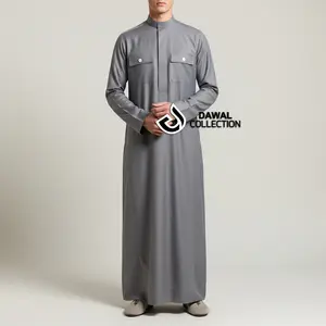Promo Pakaian Muslim Pria Jubah Gamis Atha Lengan Panjang Polos Sedia Ukuran Jumbo Bahan Katun Toyobo