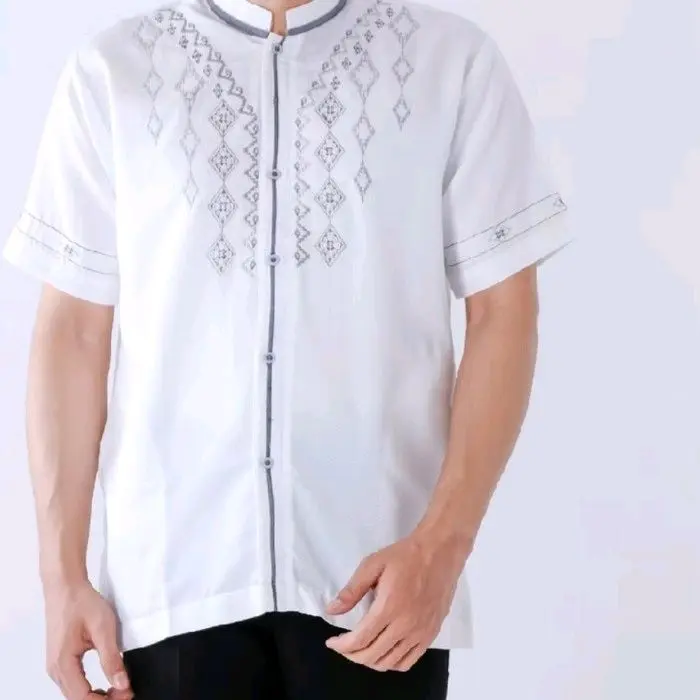 S M L XL  XXL  XXXL  XXXXL  baju kemeja koko dewasa bahan katun poli  premium tebal adem nyaman di pakai Muslim Dewasa 2