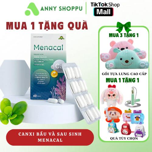 MENACAL -  Canxi bầu Menacal, Giúp bổ sung Canxi cho mẹ bầu và sau sinh, hộp 60 viên _ Chính hãng
