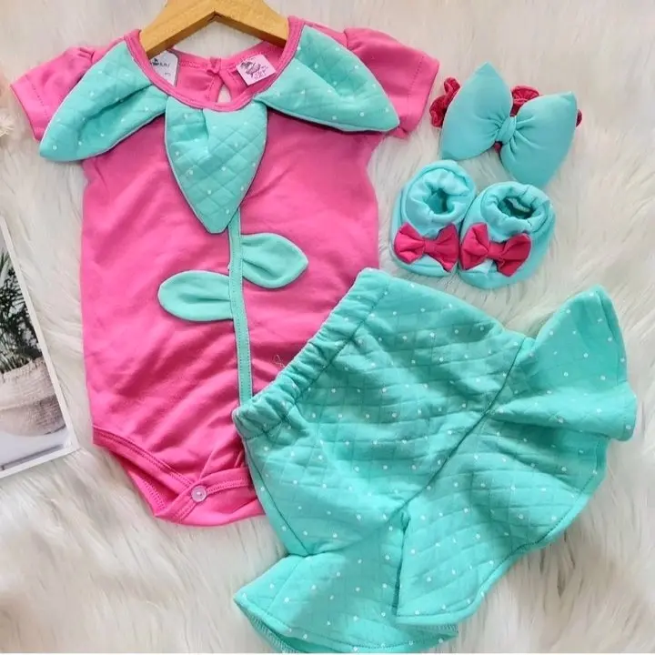 BAJU BAYI Perempuan 0 6 bulan Cewek Setelan JUmper anak Newborn Newbron untuk Akikah Pesta Formal Newbron Pakaian bayi Perempuan cewek SET rok tutu baru lahir Free Bonus Bandana sepasang sepatu umur 0 1 2 3 4 5 Bulan bayi cewek Viral Hits Pekanbaru  PKU 1