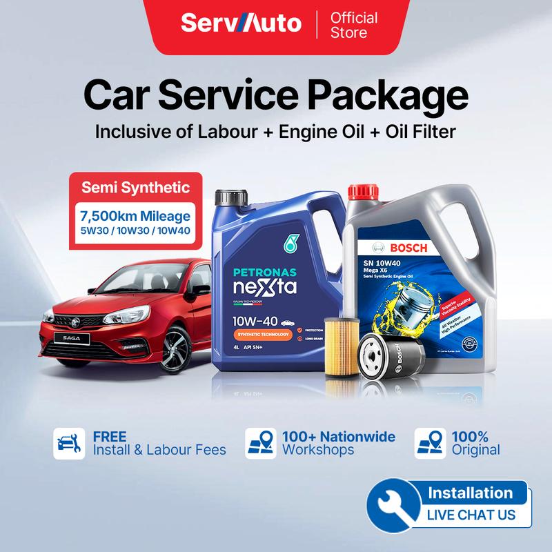 ServAuto | PETRONAS Nexta | BOSCH | Semi-Synthetic 4L Engine Oil ...