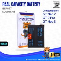 Gambar WIXEL Baterai BLP887 Compatible for Real GT Neo 2 / GT 2 Pro / GT Neo 3 Double Power Real Capacity Batre Batrai Battery Dual BLP 887 dari Pampam Shop Kab. Tangerang 1 Tokopedia