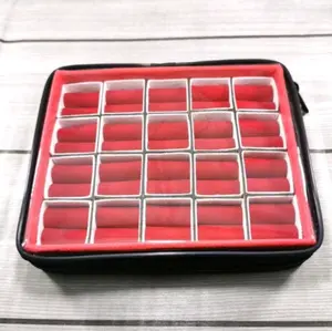 Kotak cincin akik tempat sekat menyimpan batu cincin Cincin tutup mika plastik