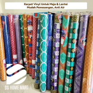 karpet lantai atau alas meja. ukuran 120x2 meter. PANJANG 2 METER. LEBAR 120.cm. warna random