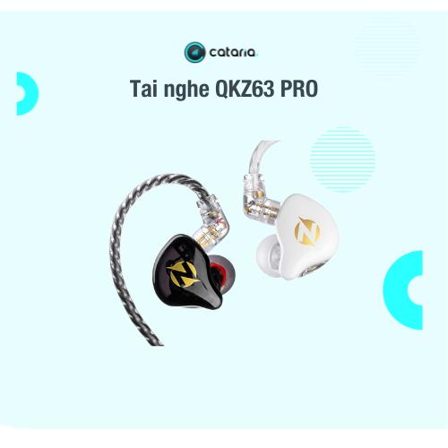 Tai Nghe Kiểm Âm Biểu Diễn NMC QKZ63 PRO 2025 Tai Nghe In-Ear Tương Thích Với Các Dòng SOund Card Mixer Hát Livestream Thu Âm Nghe Nhạc Nhét Tai Earphone