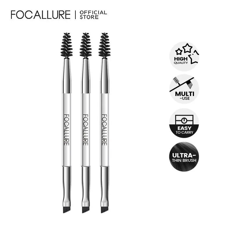 FOCALLURE Double Upgrade Eyebrow Brush Multi-use Makeup Eye Brow Brushes Makeup Tool Kuas
