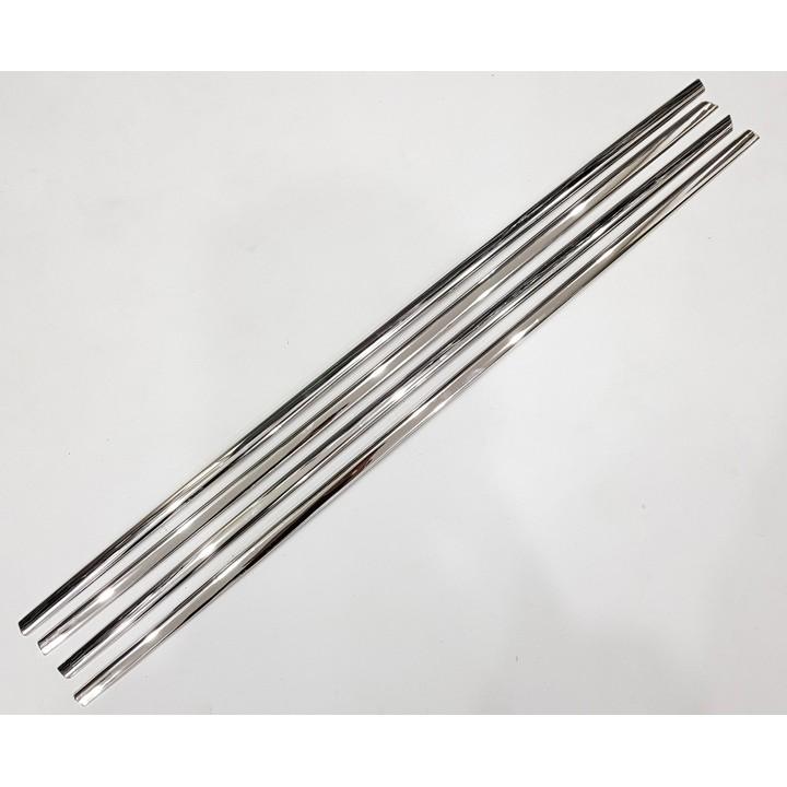  Nẹp chân kính xe Morning 2012 đến 2020 chất liệu inox sáng bóng bộ 4 chi tiết 