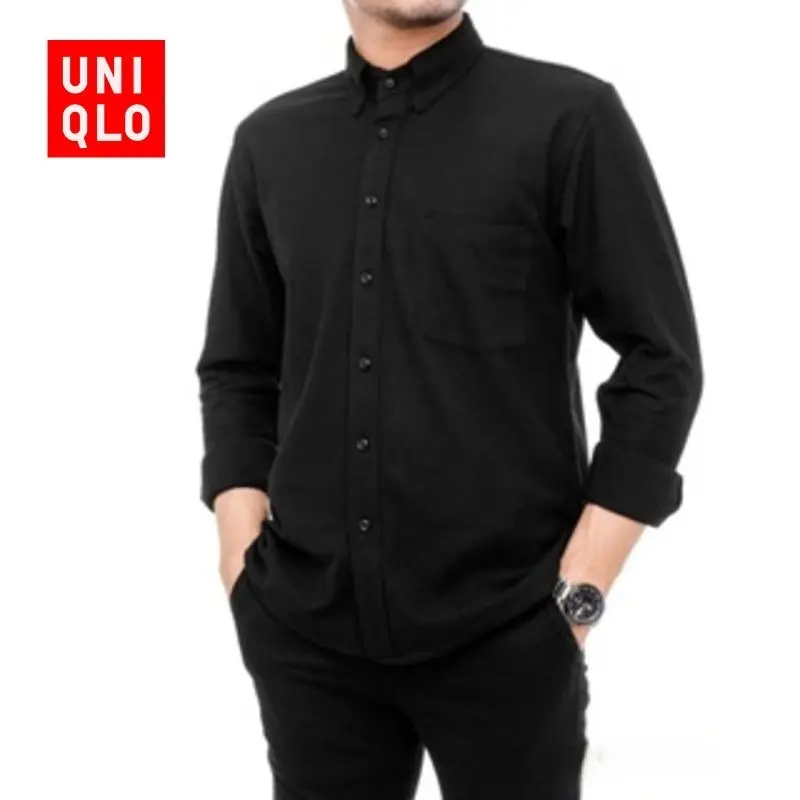 (Bisa COD) Kemeja Pria Lengan Panjang UNIQLO Best Quality
