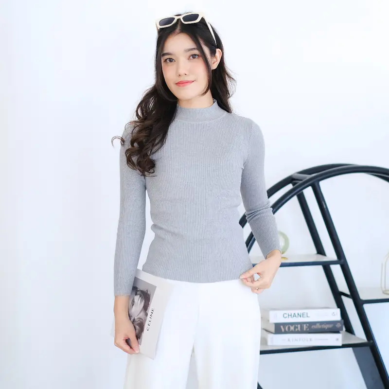 Mayoutfit Inner Knit | Atasan Basic Blus Rajut Inner Manset Polos 4