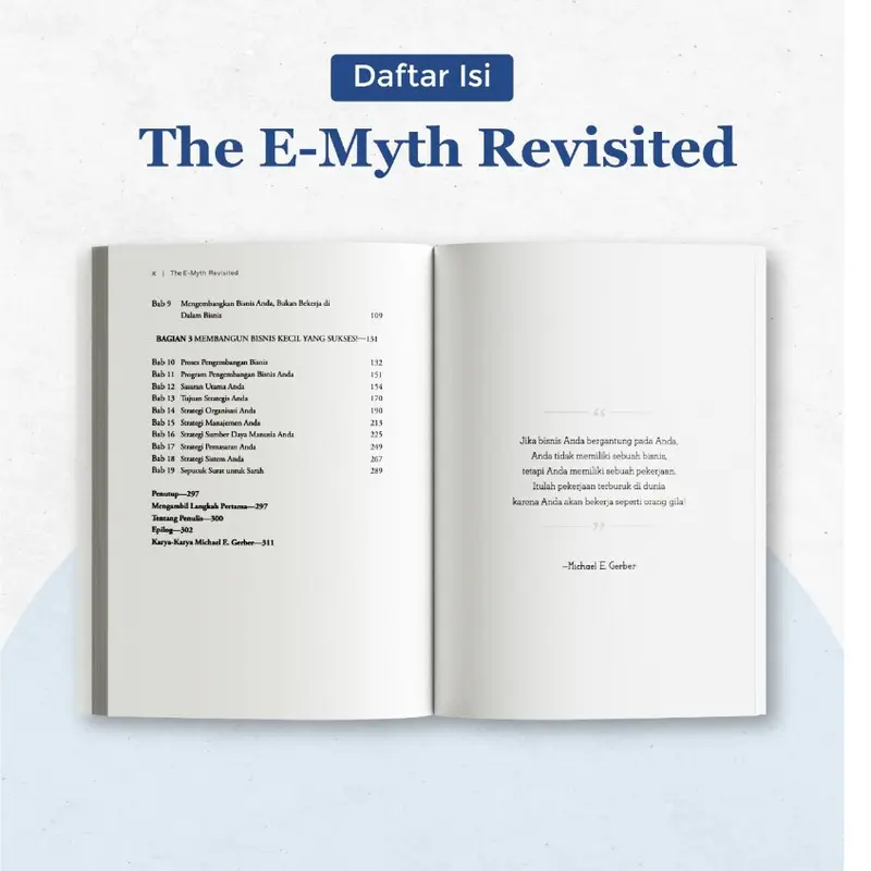 The E-Myth Revisited Terjemahan Indonesia - Michael E Gerber - Renebook - Soft Cover - ORIGINAL 1