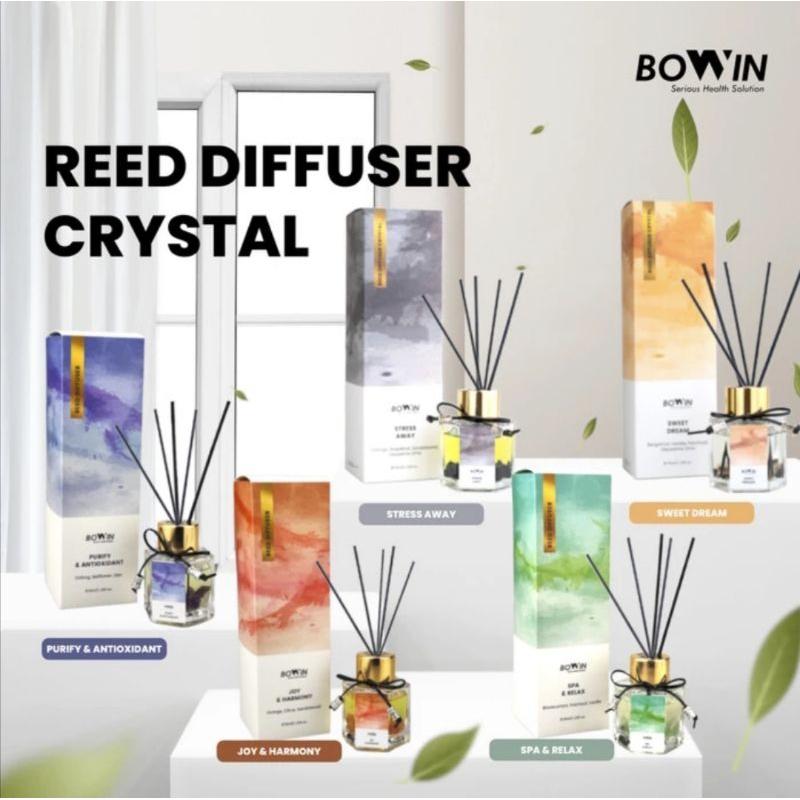 Bowin Reed Diffusser Crystal Aromatherapy Pengharum Ruangan Essential oil 0