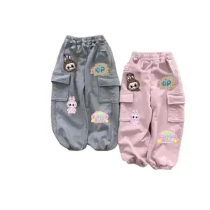 Celana Joger Anak Labubu Lucu Murah Terlaris - Fashion Anak-anak Motif dengan Bahan Fleece Lembut dan Nyaman