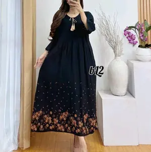Dress Alisa//Bahan Rayon Tebal Supernyaman//Busui Resleting gaun cantik daster renda Menyusui daster tali kanan kiri rumahan