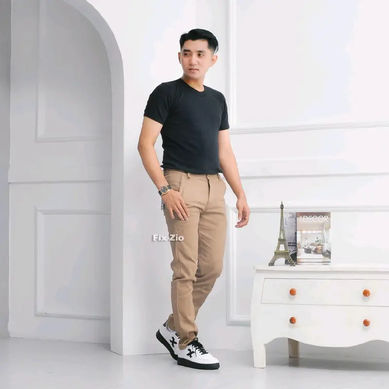 paket isi 2 Celana panjang chino Katun Twill Strech Tebal dan Halus - Ukuran 27-38 Pria Casual Pria Formal Distro 2