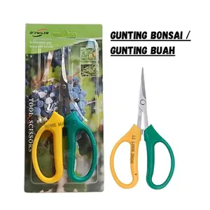 Gunting Bonsai, Gunting Ranting, Gunting Dahan, Gunting Anggur, Gunting Petik Buah Bunga Stainless Steel Varian Lurus, Bengkok Berkualitas Harga Bersaing