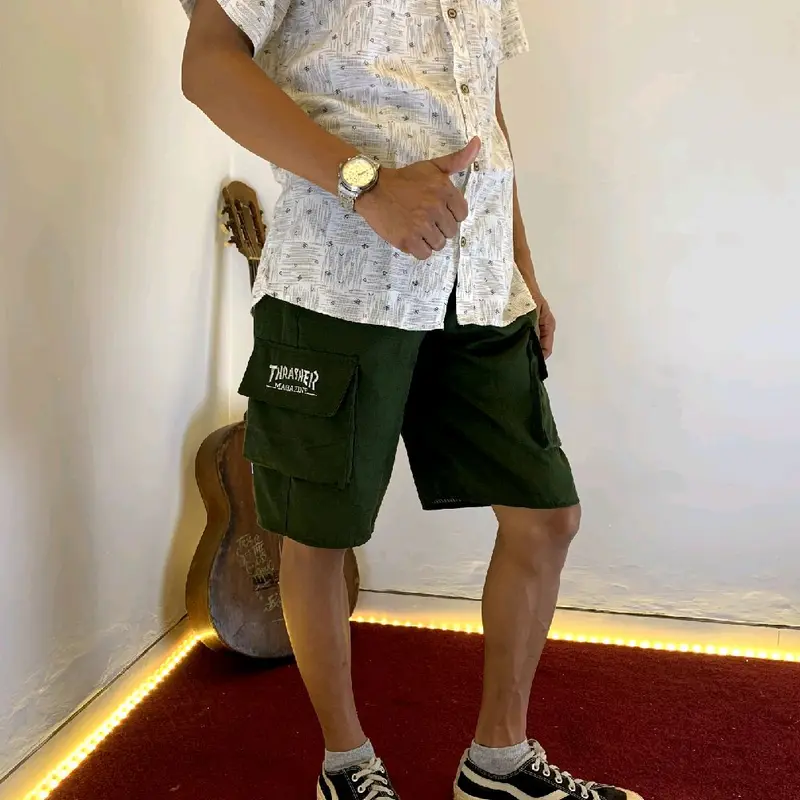 paket hemat!!! celana pendek cargo kompol pria dewasa pinggang rib karet elastis nyaman murah short casual santai distro dirumah 8