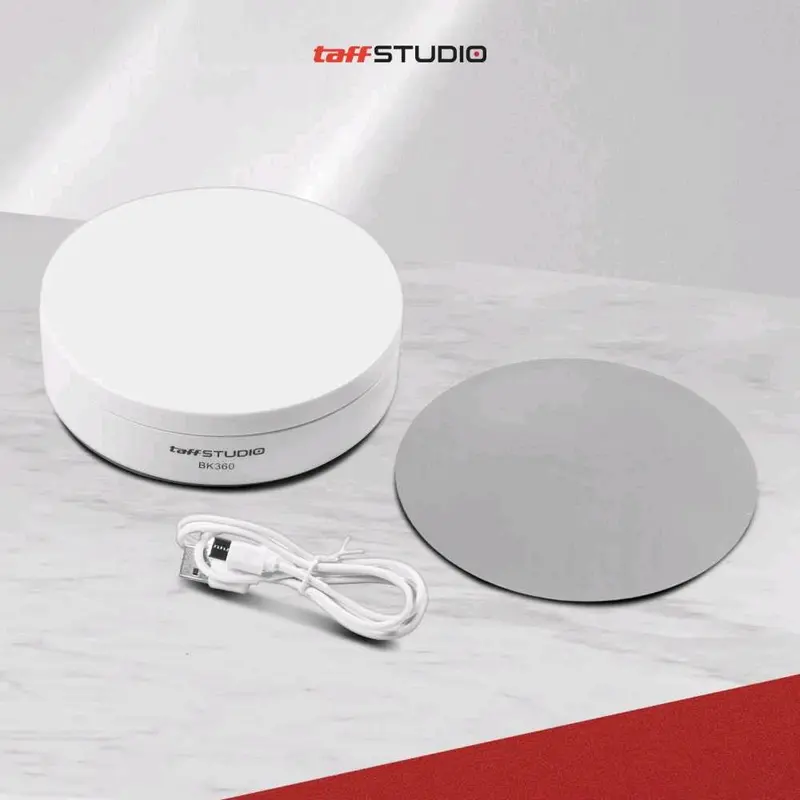 TaffSTUDIO Rotating Display Stand BK360 - Alas Putar Fotografi Profesional Holder 5